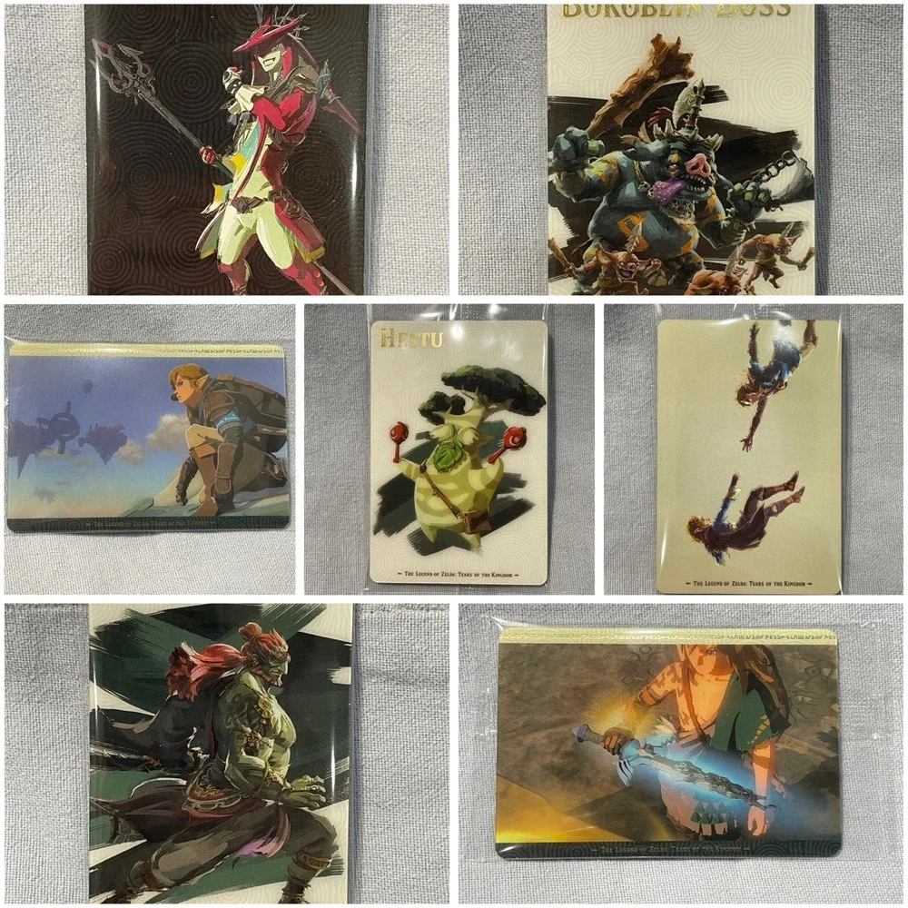 NEW Set of 7 The Leged of Zelda : Tears of The Kingdom Wafer Sealed Cards